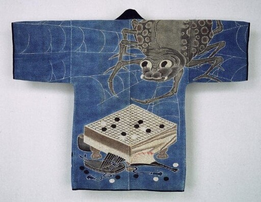Firefighter's coat with a spider over a Go board, Japan, 19th century AD