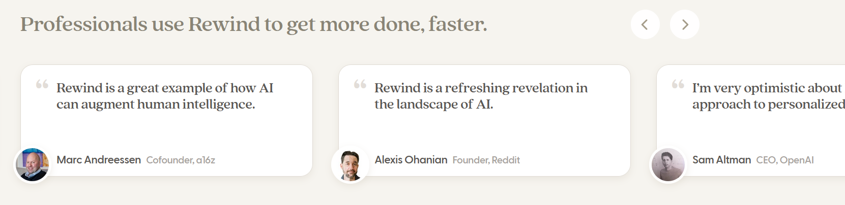 Recommended by Andreessen, Altman and Reddit founder